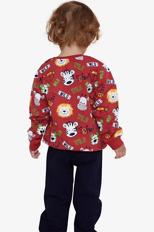 Детский спортивный комплект для мальчиков с принтом Monkey Embroidery Breeze, Tile — фото 2