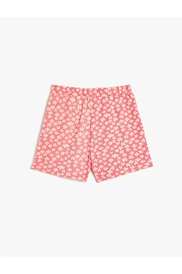 Детские шорты для девочек с принтом Koton, Pink Patterned — фото 2