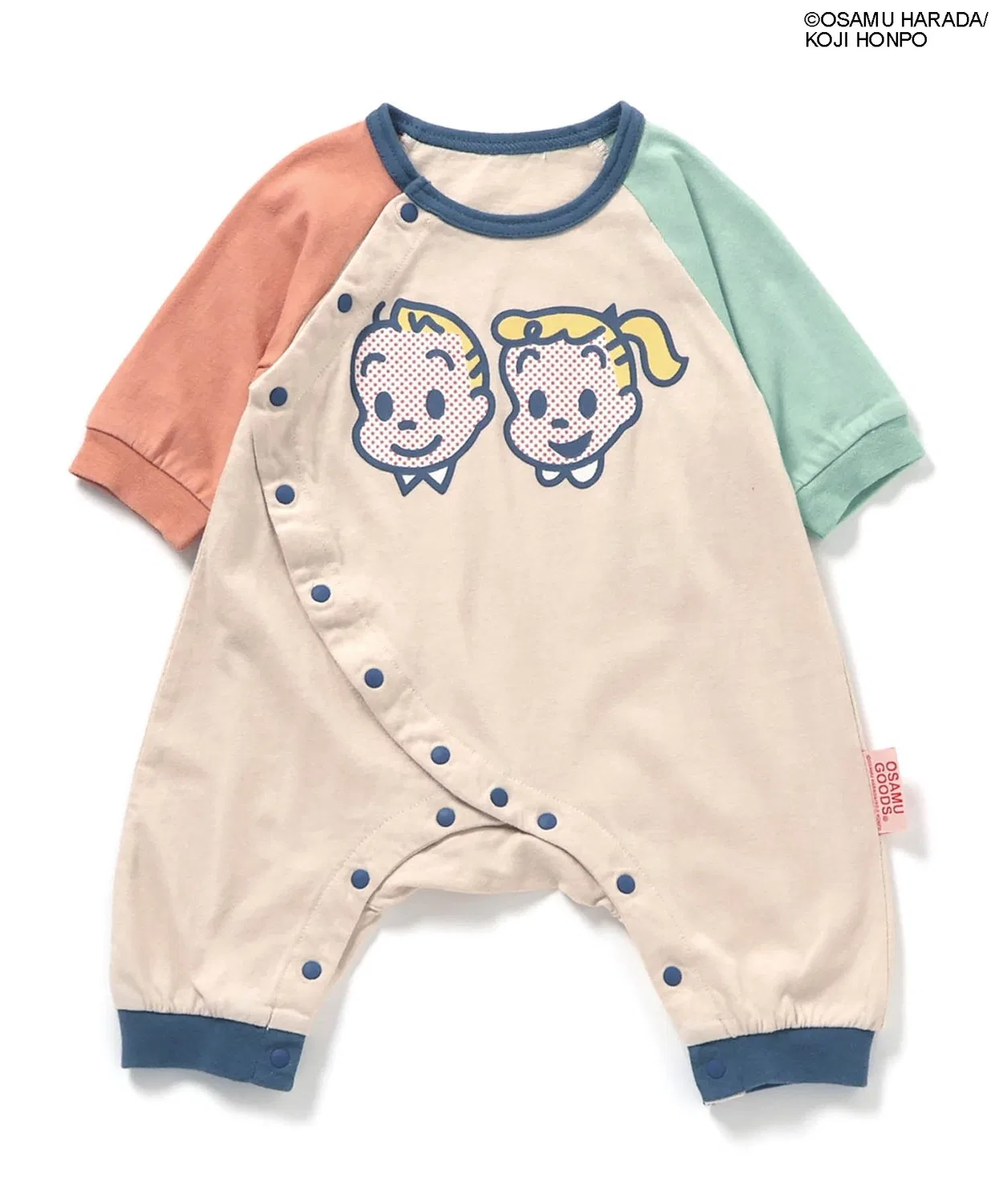 Детский боди-комбинезон с принтом OSAMU GOODS, Розовый — фото 2