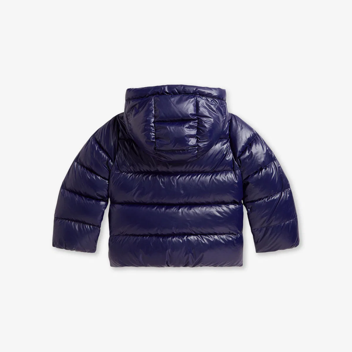 Блестящая пуховая куртка-бомбер с капюшоном для девочек Polo Ralph Lauren — фото 2