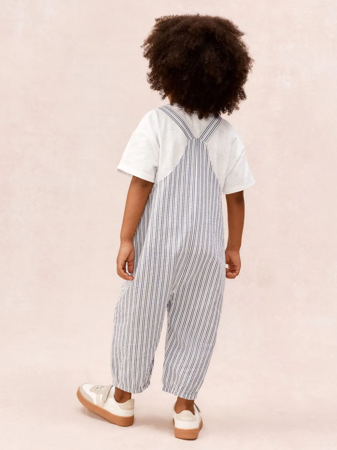 Комбинезон и футболка The White Company в полоску, белый — фото 3