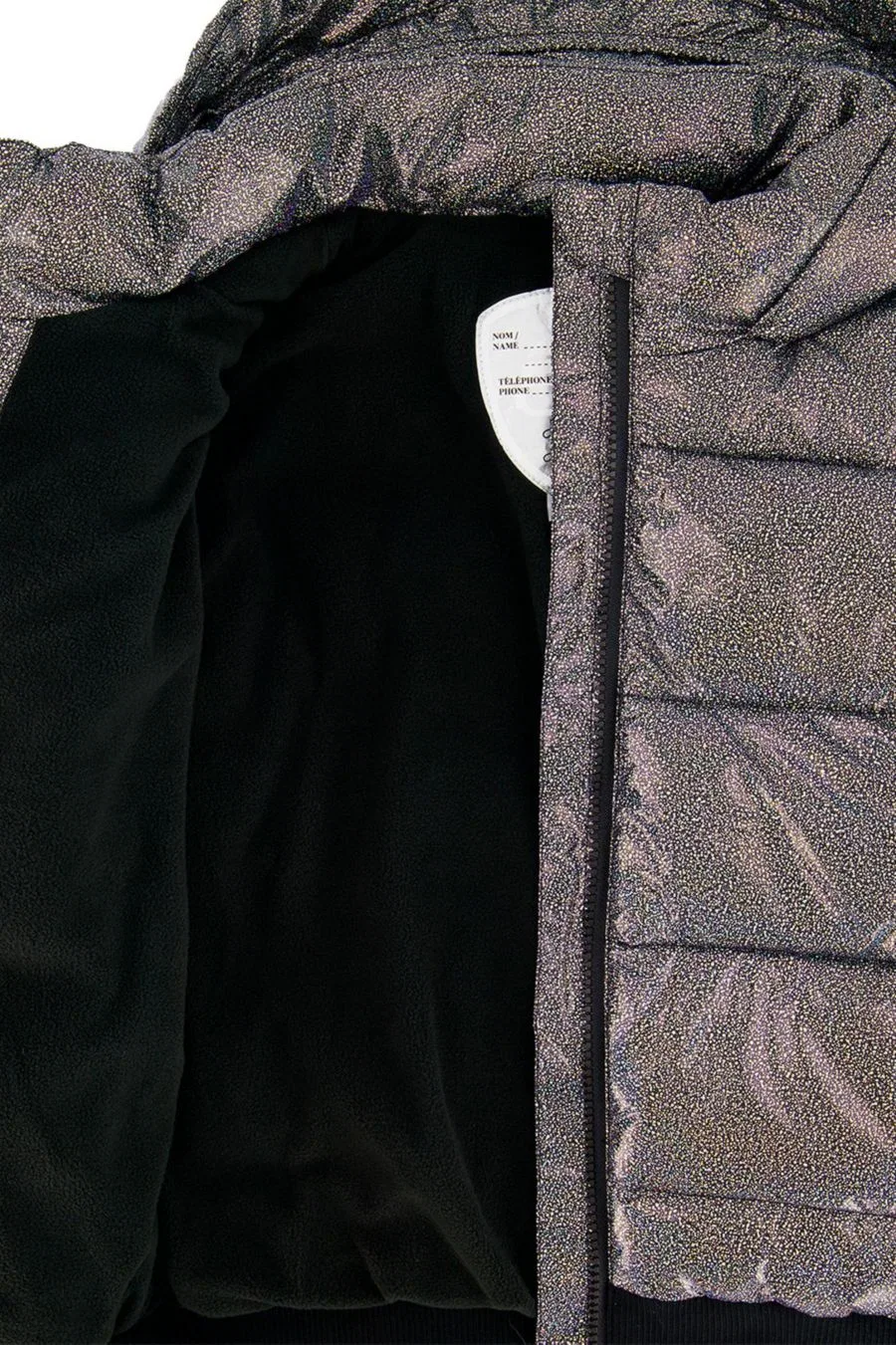 Зимняя куртка-пуховик с блестками, модель Glitter Deux par Deux, Black Glitter — фото 3