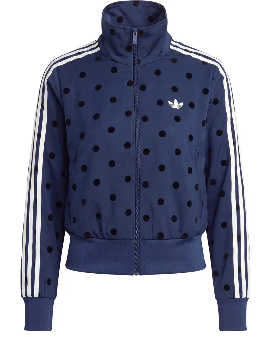 Худи на молнии ADIDAS ORIGINALS темно-синего цвета