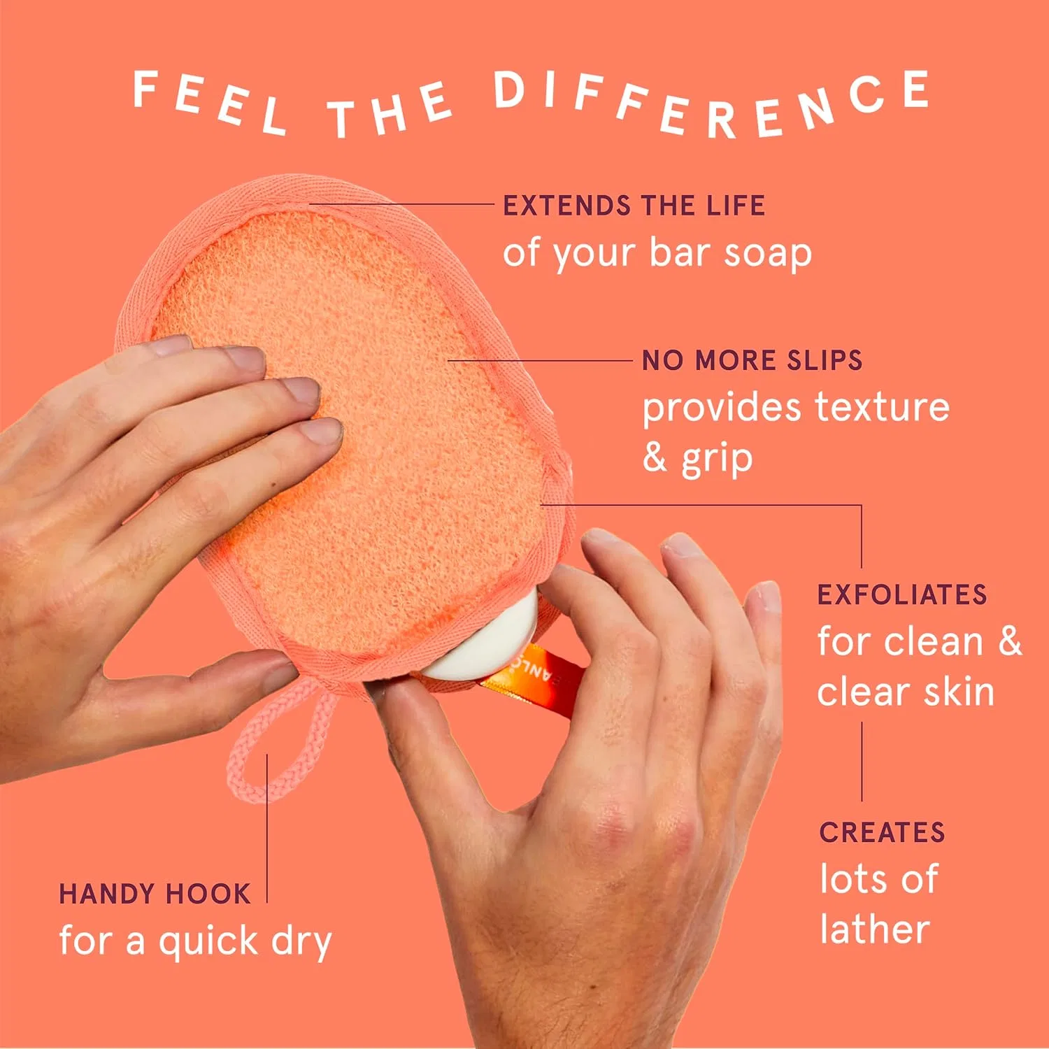 Пилинг-мешочки для мыла Bath & Body Peeling Soap Savers, набор 3 шт, Cleanlogic — фото 2