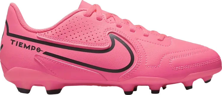 Бутсы Nike Tiempo Legend 9 Club MG GS 'Racer Pink', розовый — фото 2