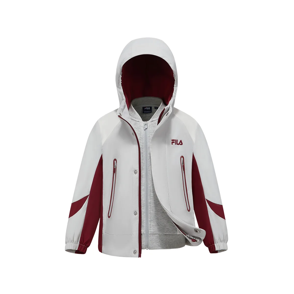 Толстовка с капюшоном Moderate FILA KIDS, Water Blue Gray