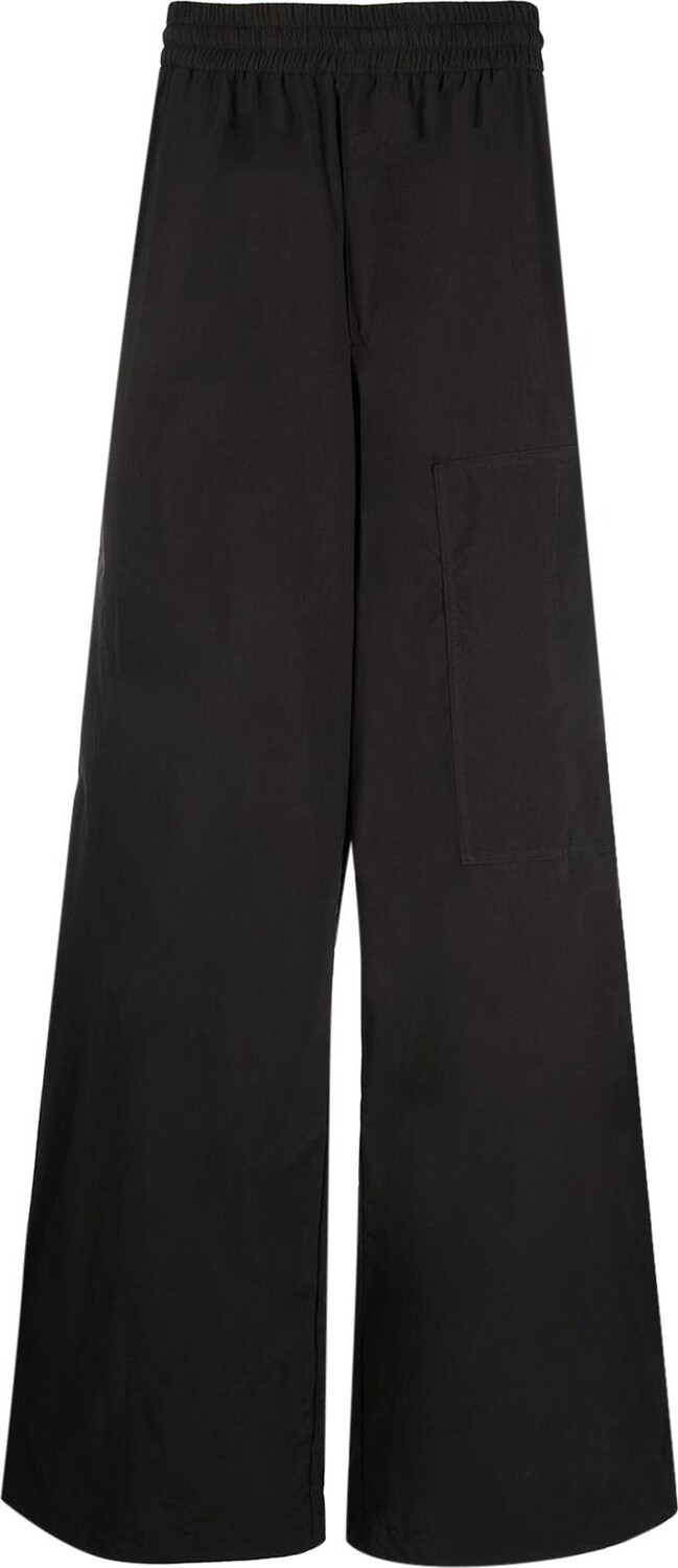 

Брюки Off-White Wide Leg Trousers 'Black', черный