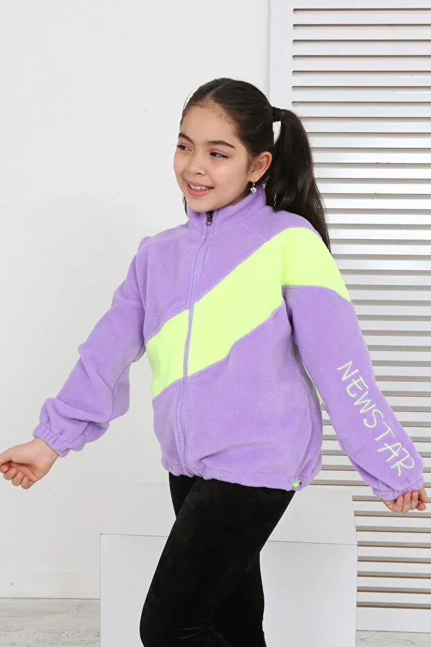 Детский кардиган из флиса для девочек Toontoy, Lilac