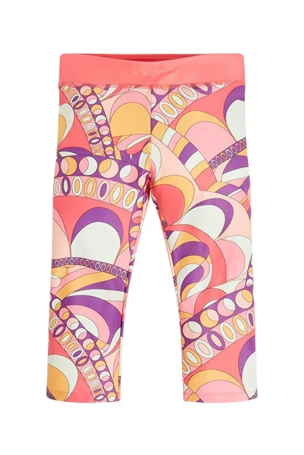 Детские леггинсы для девочек с принтом Guess, Pink