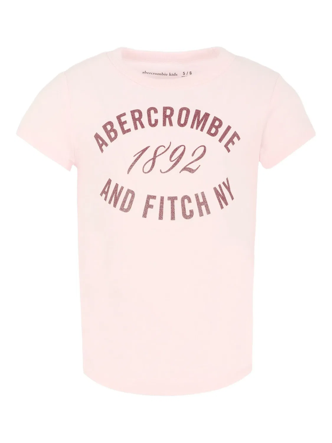 Футболка с логотипом Abercrombie & Fitch, розовый