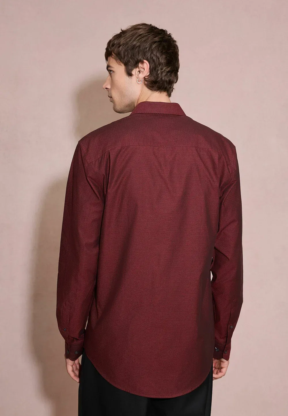 Классическая рубашка Next, Burgundy Red — фото 2