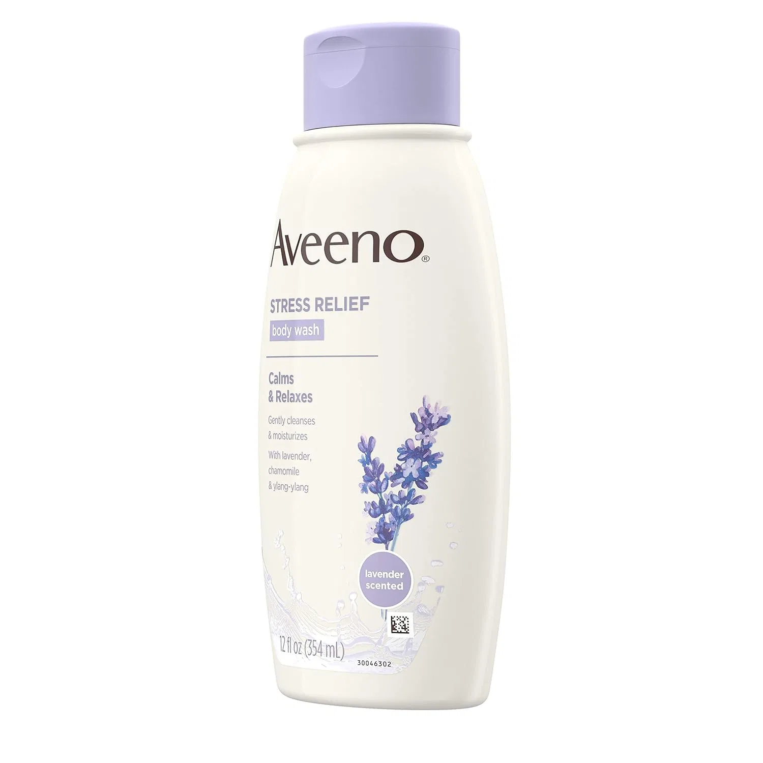 Гель для душа Aveeno Stress Relief Body Wash, успокаивающий овес, лаванда, ромашка и иланг-иланг, 12 fl. oz, набор из 3 шт — фото 3