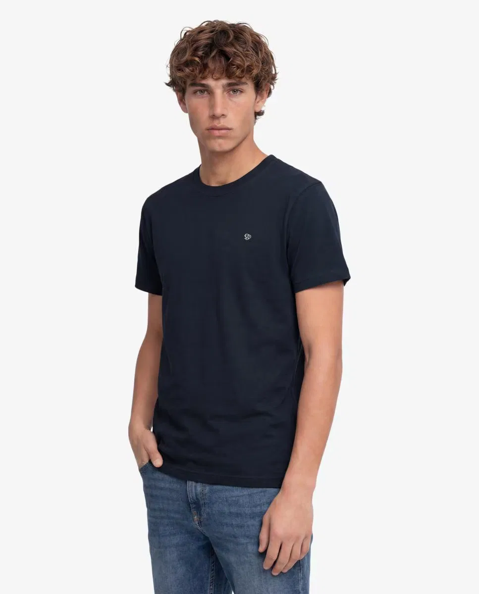 Мужская футболка с вышивкой, Essential Sdco Logo, Superdry, темно-синий