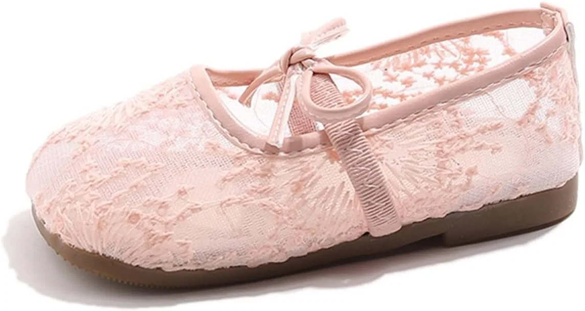 Детские балетки для девочек с металлической пряжкой BJUTIR, Pink