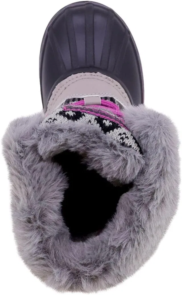 Детские зимние сапоги для девочек на подкладке Tottenham London Fog, Grey/Pink — фото 4