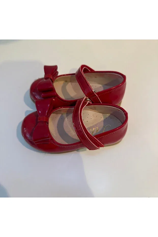 Детские балетки для девочек из искусственной кожи Lika, Red — фото 3