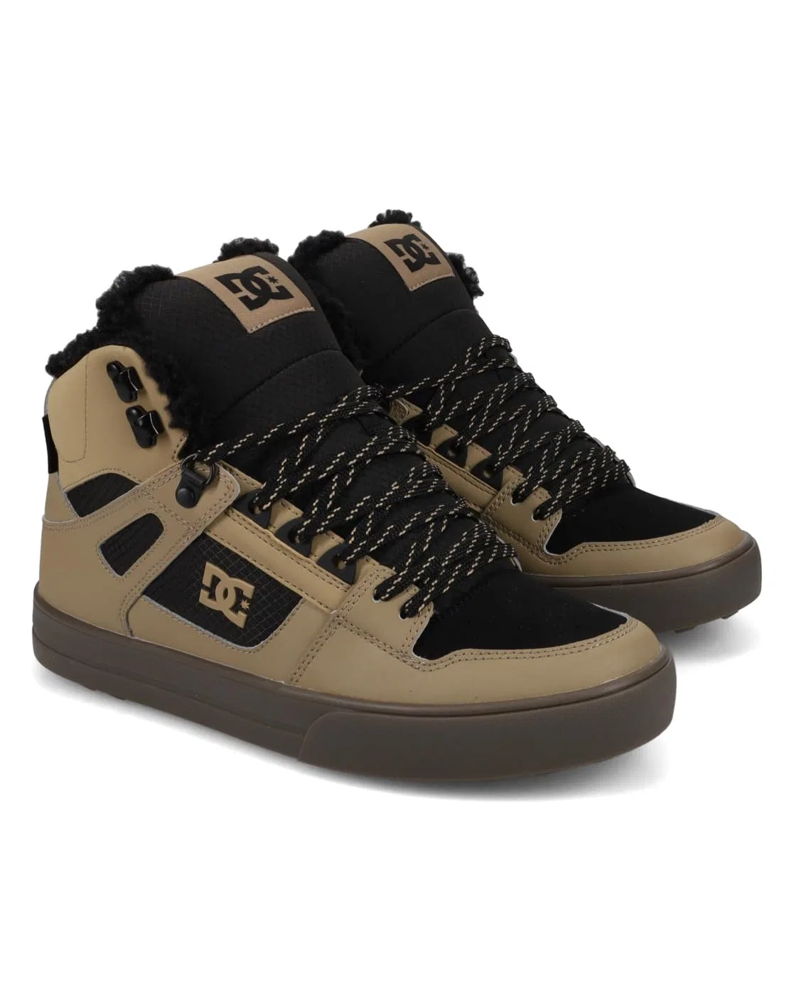 Детские кроссовки для мальчиков с теплой подкладкой Pure High Wnt DC Shoes, Light Black