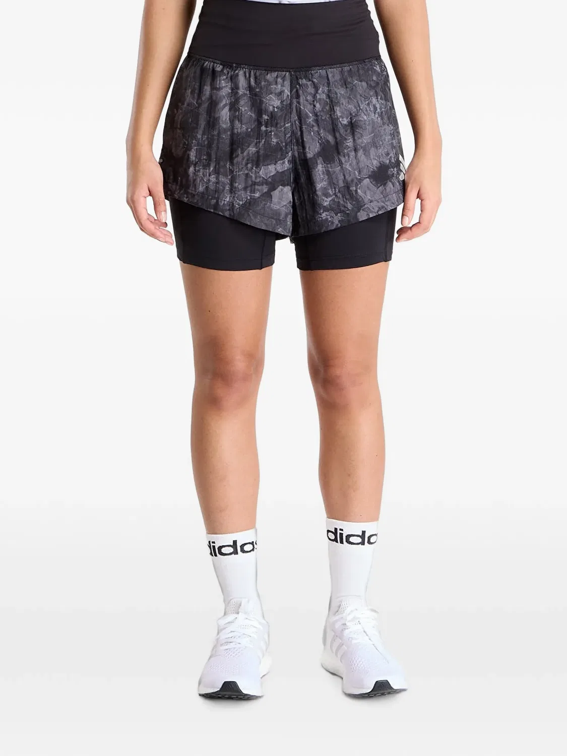 Шорты Adi365 с принтом тай-дай Adidas, черный