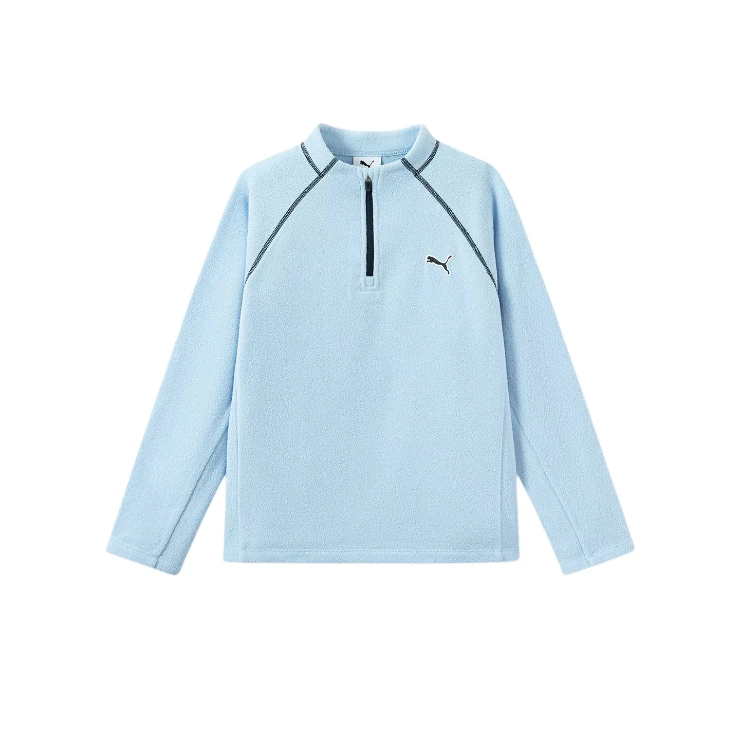Детская футболка с воротником-стойкой PUMA, Ice Blue 80902