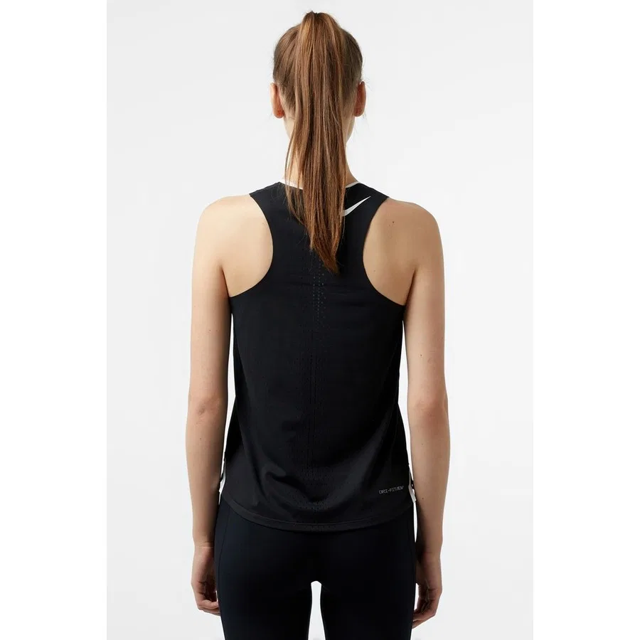 Женский топ-майка Dri Fit Adv Aeroswift Singlet Nike, Черный — фото 2