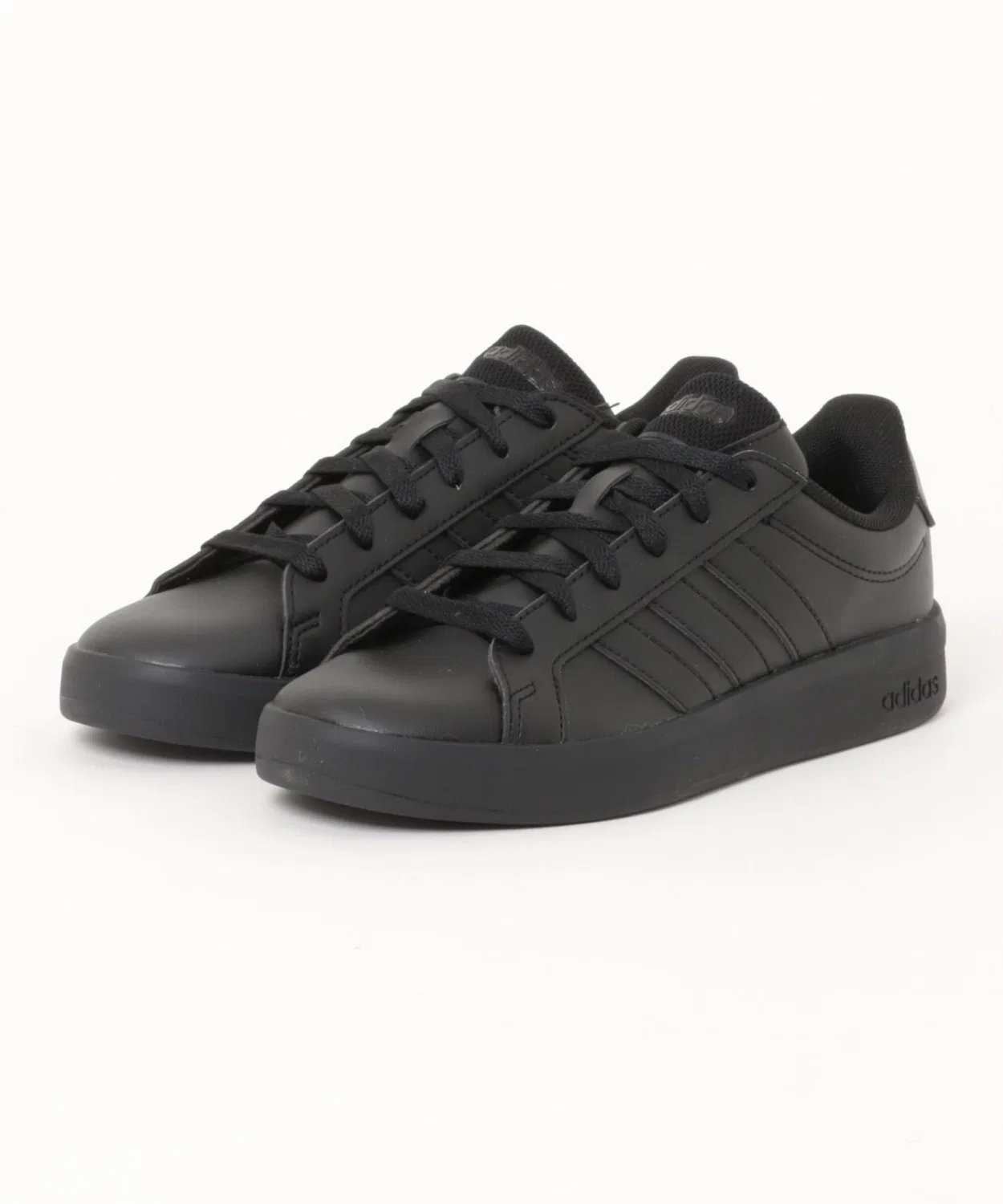 Детские кроссовки с закрытой пяткой GRANDCOURT 3.0J Adidas, Black Black