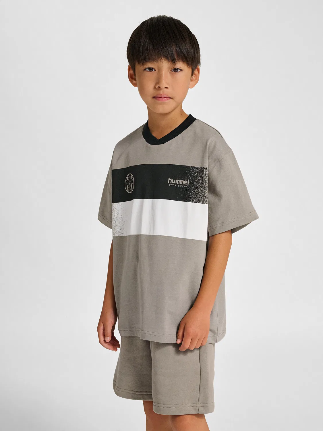 Детская футболка с raglan-рукавом Hmljr Loose Hummel, Grau