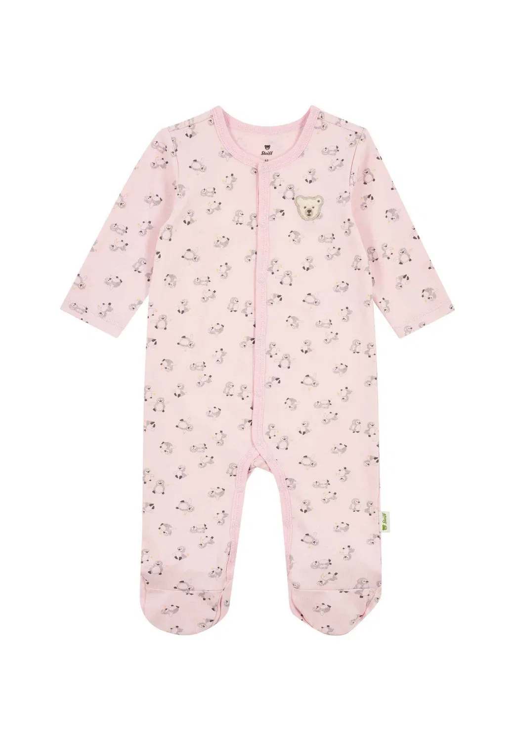 Strampler langarm baby wellness унисекс - костюм для сна Steiff, Pink Lady