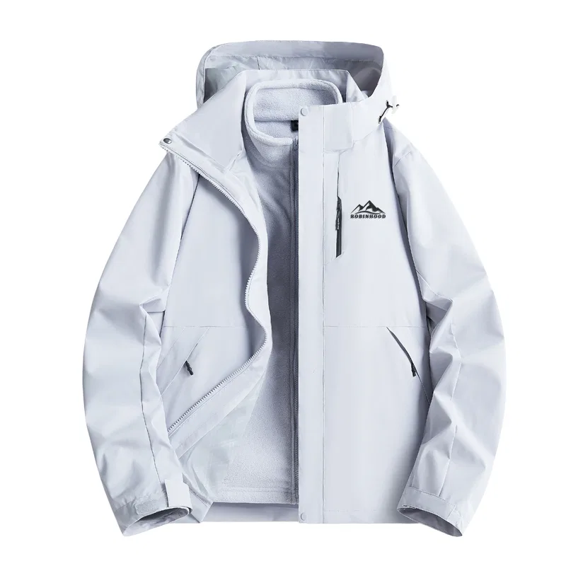 Детская ветровка-дождевик с капюшоном Windproof Thermal Water Repellent 3-in-1 ROBINHOOD, Mint Green — фото 3