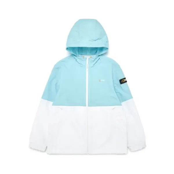Детская куртка Color Block легкая, K242Ujk920, National Geographic Kids, голубой