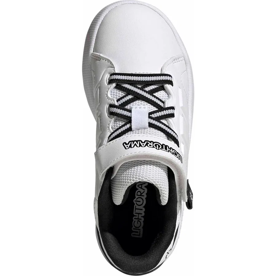 Детские светящиеся кроссовки с подсветкой Lightorama Court adidas, Белый — фото 3