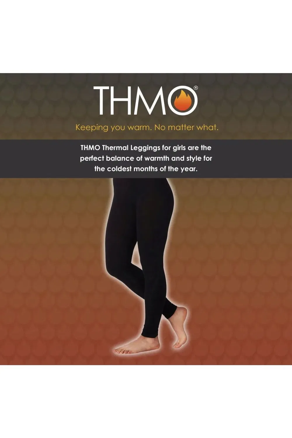 Комплект из 3 термолеггинсов с начесом Thmo, Black — фото 3