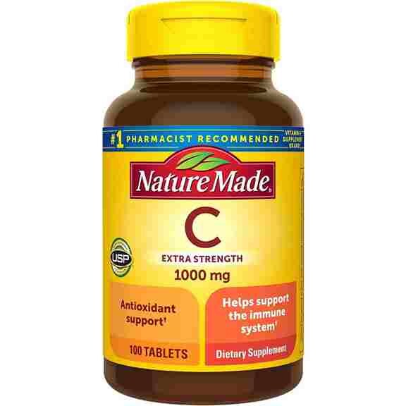 

Витамин С Nature Made Extra Strength Vitamin C 1000 мг, 3 упаковки по 100 таблеток