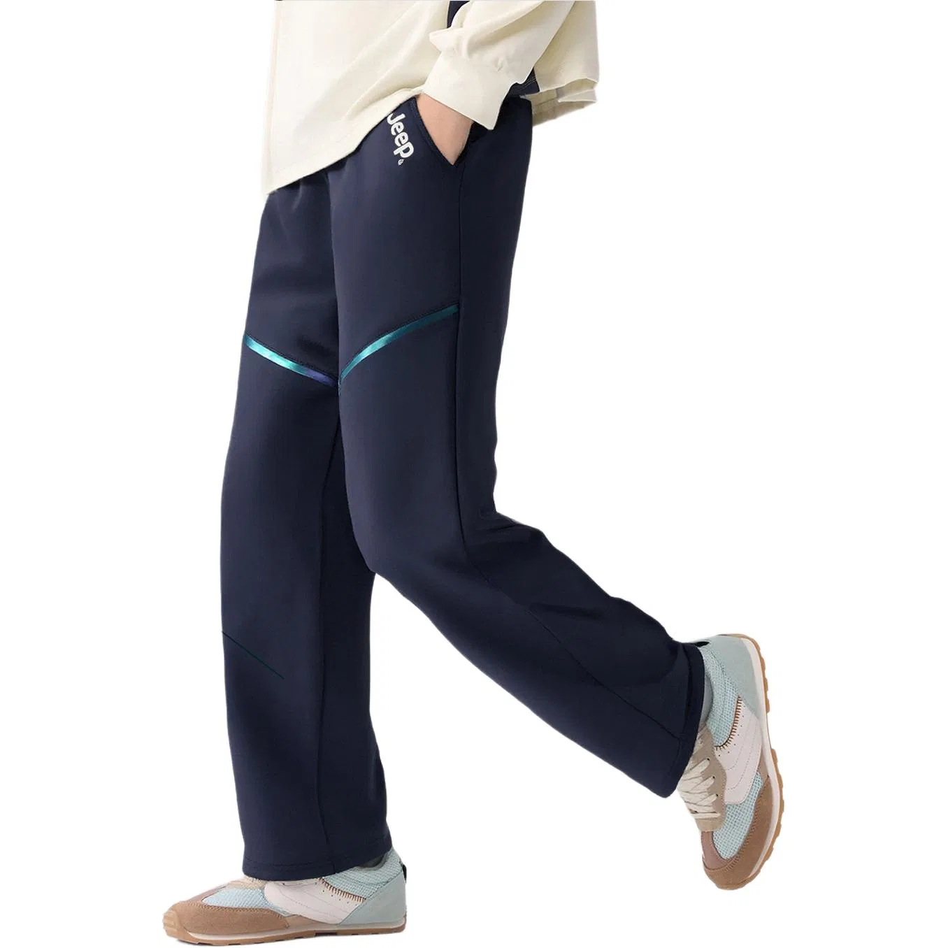 Детские спортивные штаны Jeep Moderate Sports Pants, Navy Blue — фото 4