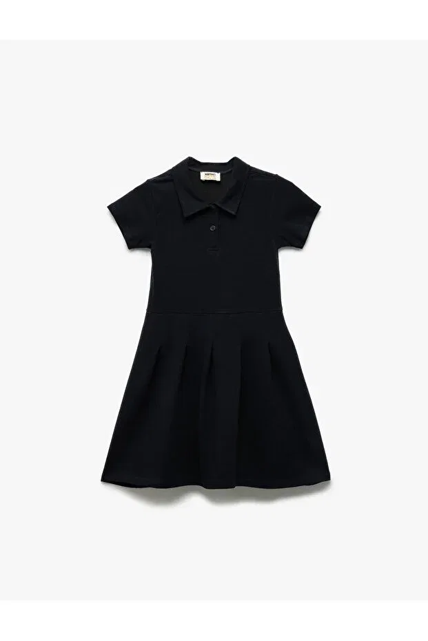 Детское платье-рубашка для девочек хлопковое Koton, Navy Blue