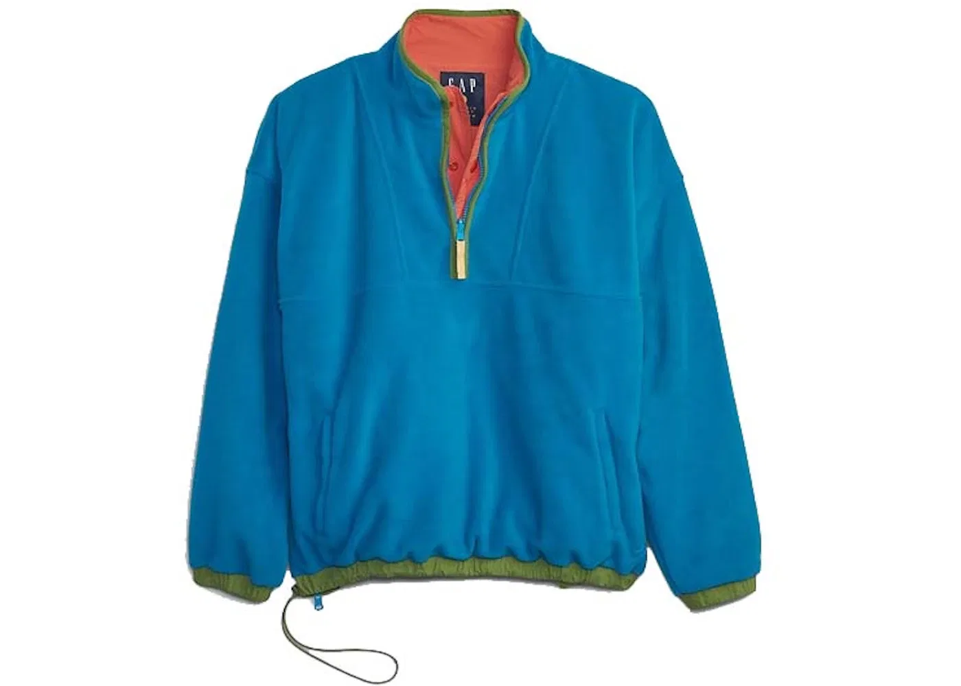 Детский пуловер с принтом Re-Issue × Sean Wotherspoon Recycled Reversible Half-Zip Pullover Gap, Blue/Multi