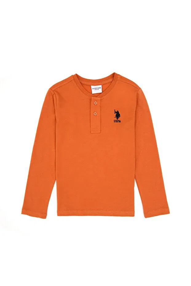 Детское для мальчиков свитшот хлопковый U.S. Polo Assn., Copper