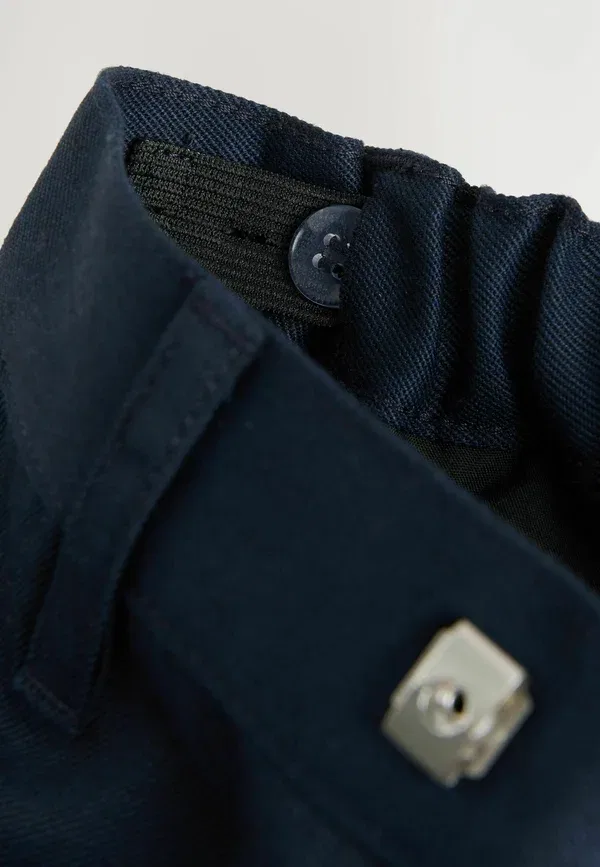 Брюки школьные Regular fit Next, длинная талия, цвет темно-синий — фото 4