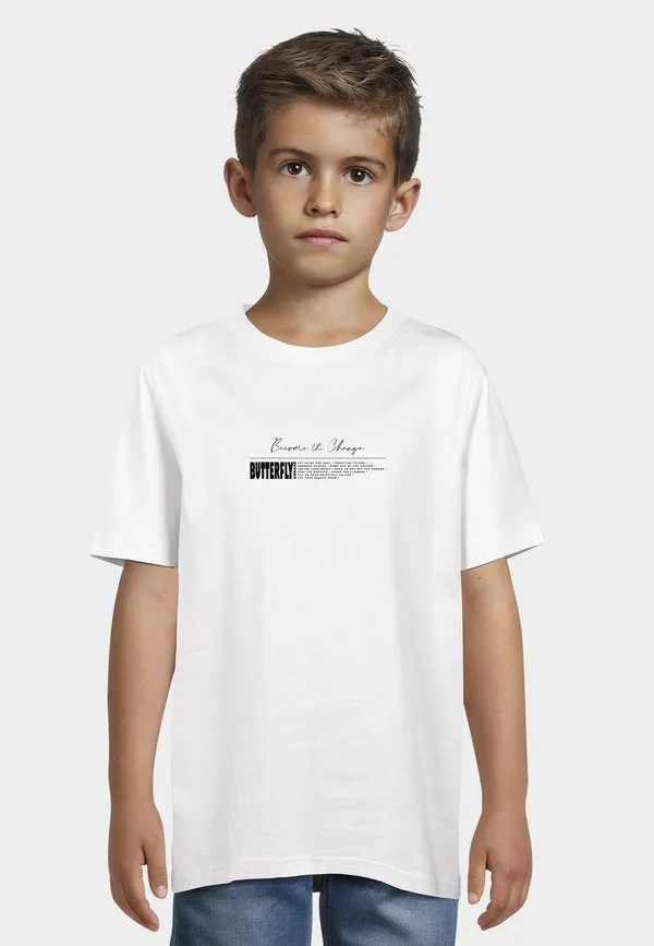 Эффект становится изменением футболка с принтом Mister Tee, White — фото 2