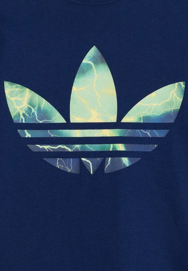 Футболка с принтом «Молния» унисекс Adidas Originals, темно-синий — фото 3