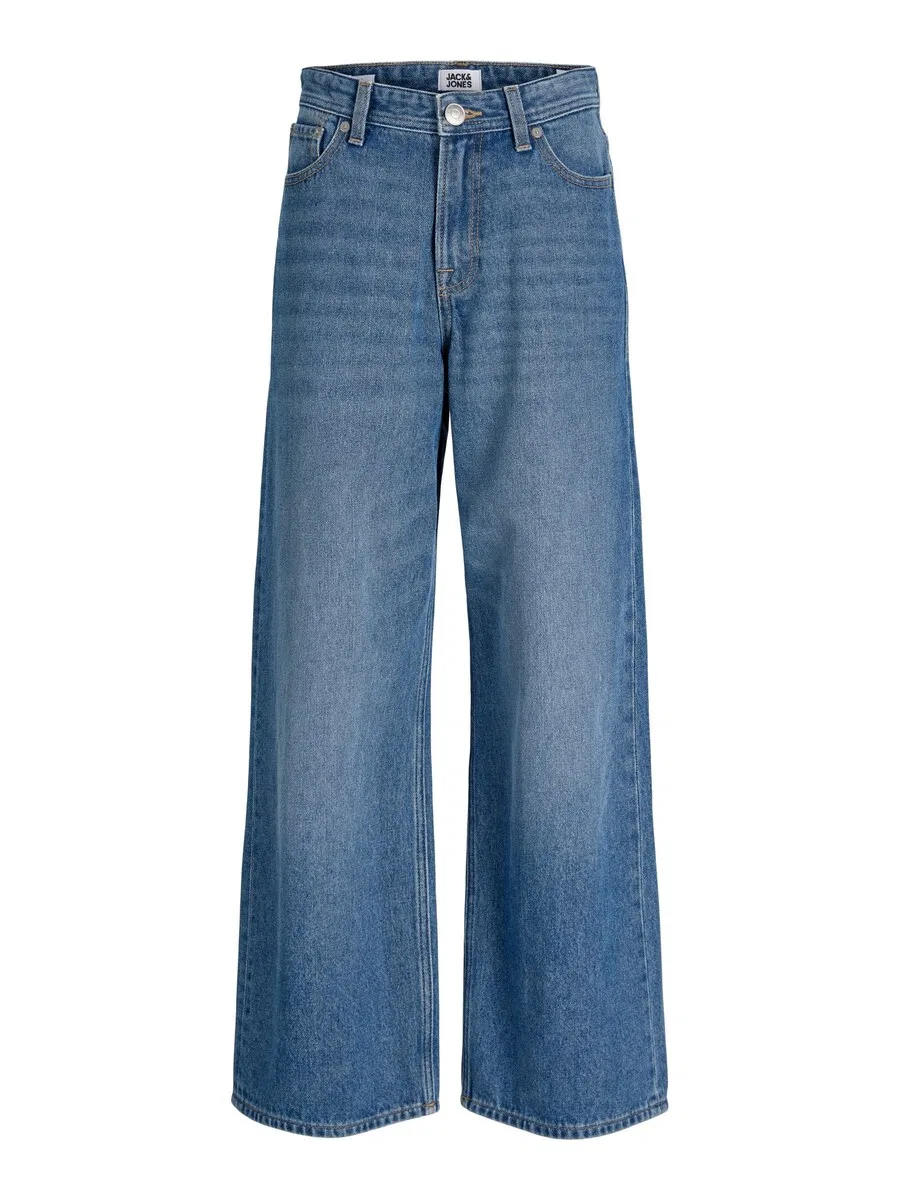 Джинсы Jack & Jones Junior Wide leg Jeans 'JJIDave JJOriginal' синего цвета