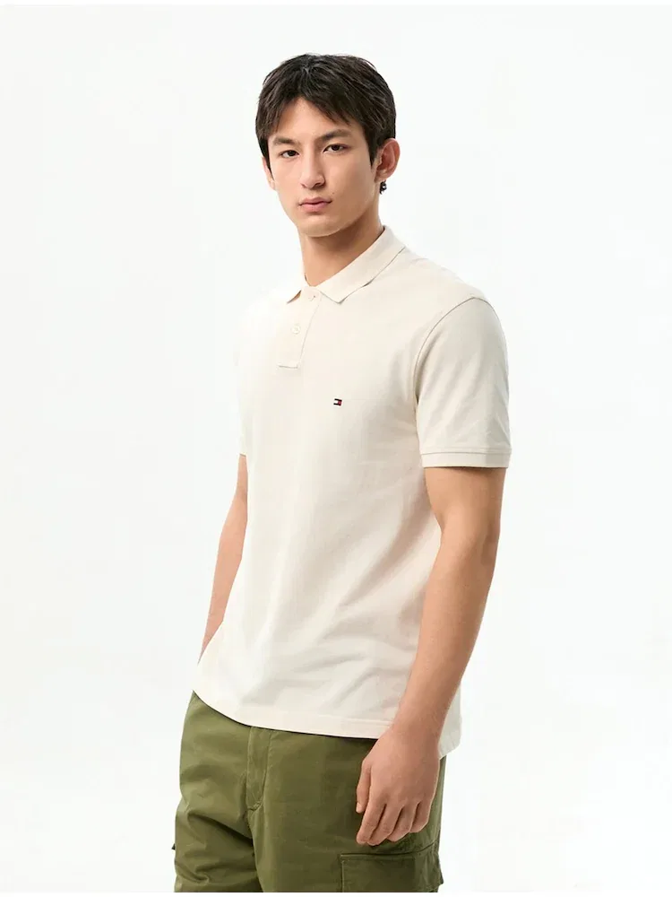 Футболка поло с коротким рукавом, Regular Fit 1985 TOMMY HILFIGER, Ivory