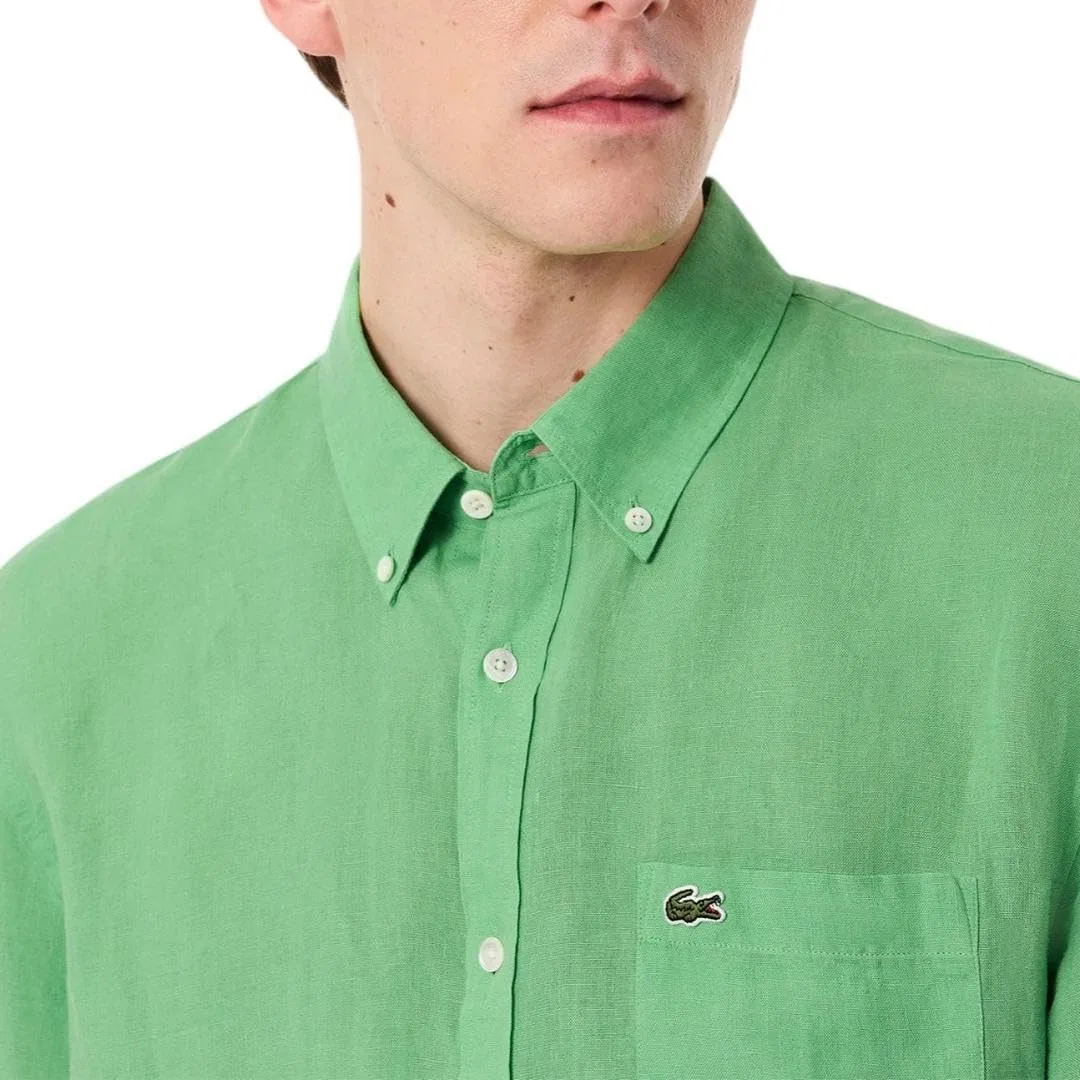 Мужская рубашка из льна, свободного кроя, Lacoste, Liamone — фото 2
