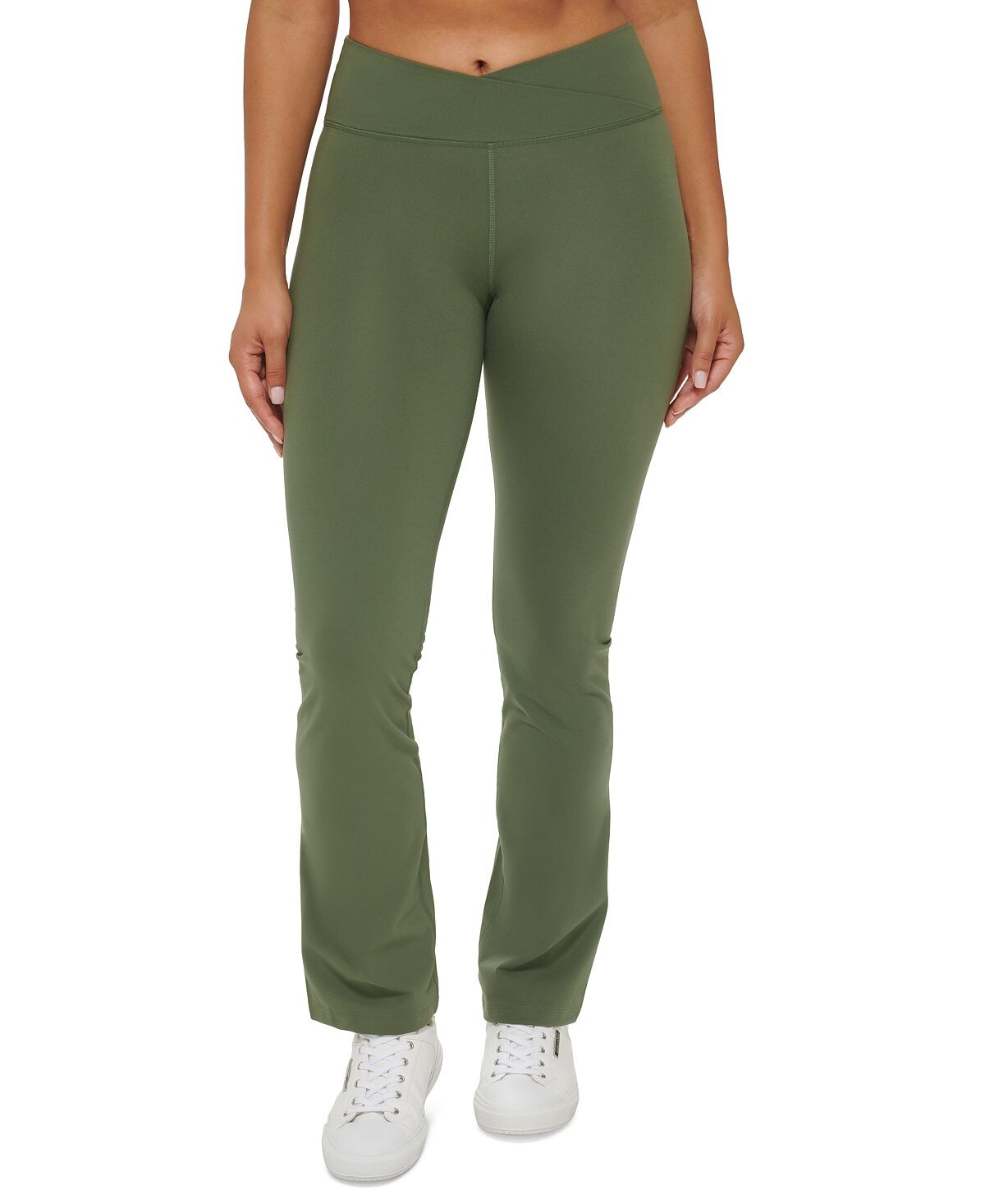 

Женские расклешенные леггинсы с перекрестной талией Calvin Klein