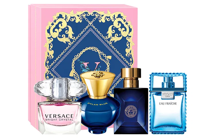 Набор миниатюрных парфюмов Versace, 4 шт по 5 мл, Crystal Diamond, Gold Diamond, Same Name Men's Fragrance, Eros, Versace — фото 3