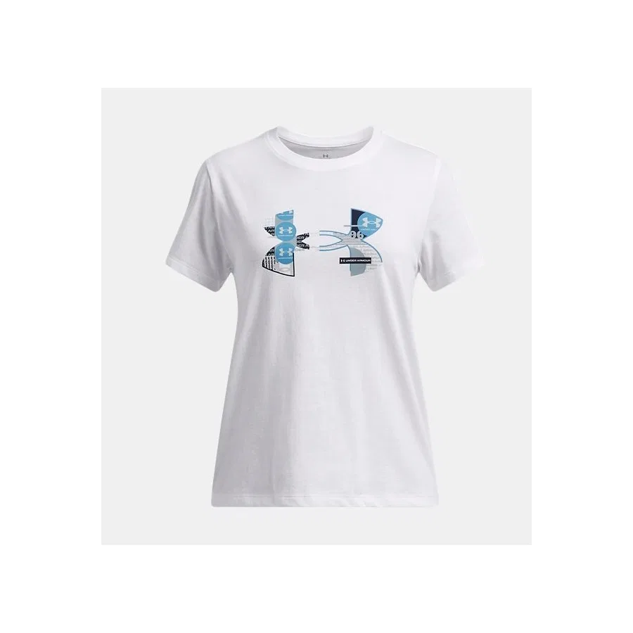 Детская футболка с длинным рукавом UA Big Logo UA Fill Under Armour, Розовый