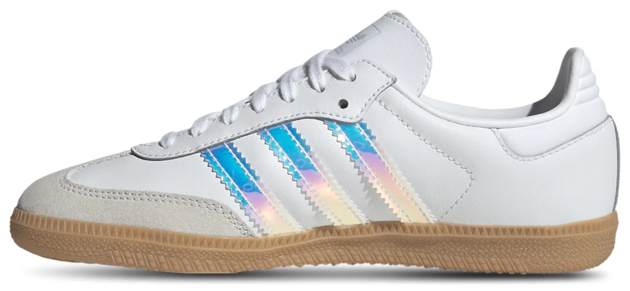 Кроссовки для девочек Samba OG Adidas, цвет Halo Blue/White — фото 2