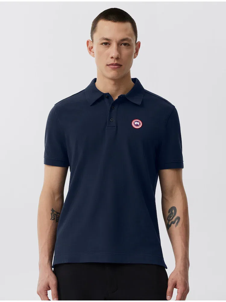 Футболка с длинным рукавом, поло, Atlantic Navy CANADA GOOSE
