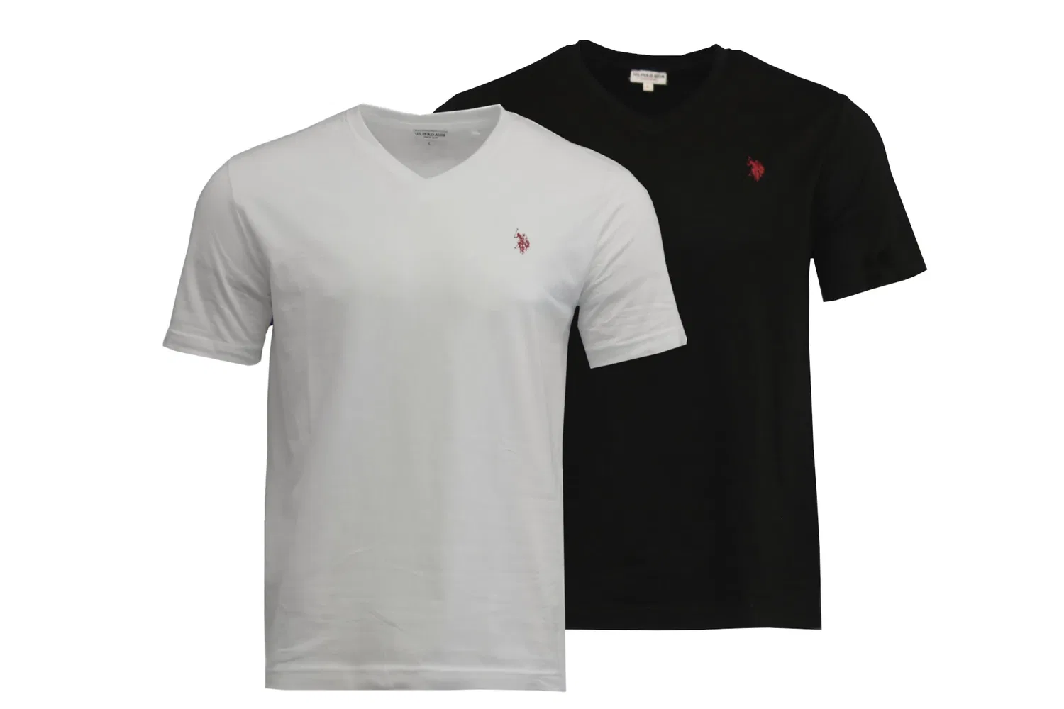 Мужской набор футболок с V-образным вырезом U.S. Polo Assn., Black/White