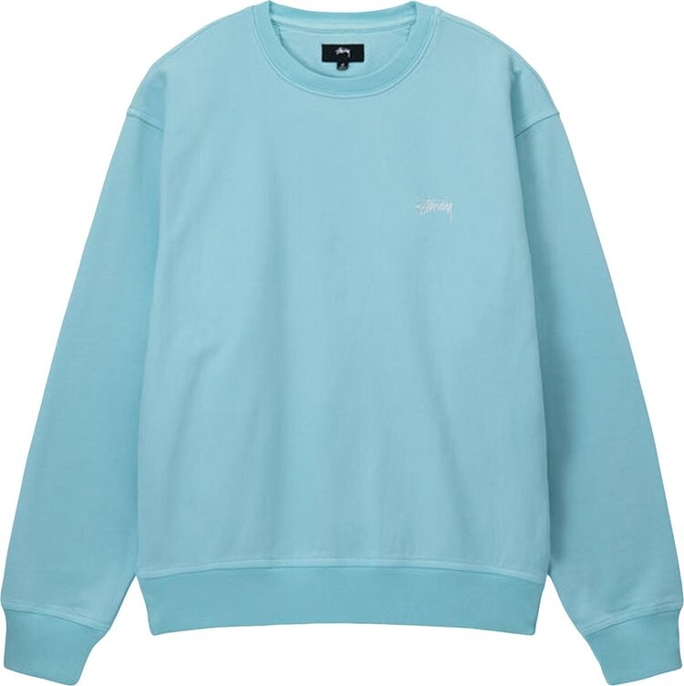 

Толстовка Stussy Overdyed Stock Logo Crew 'Blue', синий
