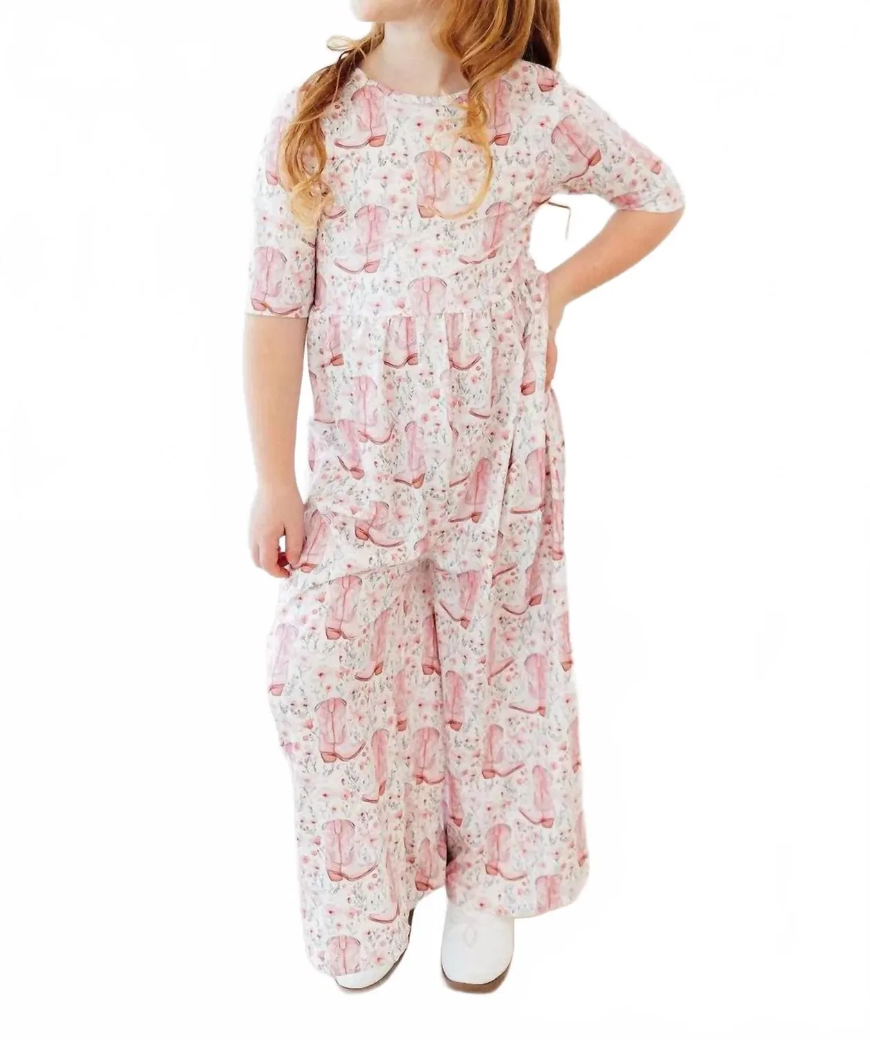 Детский комбинезон с широкими брюками Country Print Mila & Rose, Country Print — фото 2